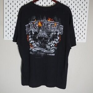 Las‎ Vegas Motor Speedway Graphic T-Shirt Racing Black Adult 2XL